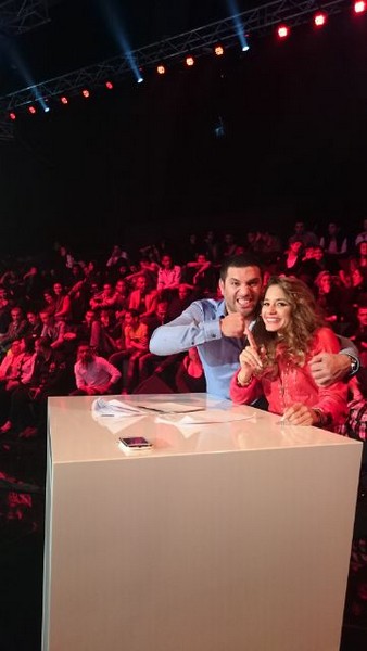 Tatiana Merheb Behind her TV show Scene